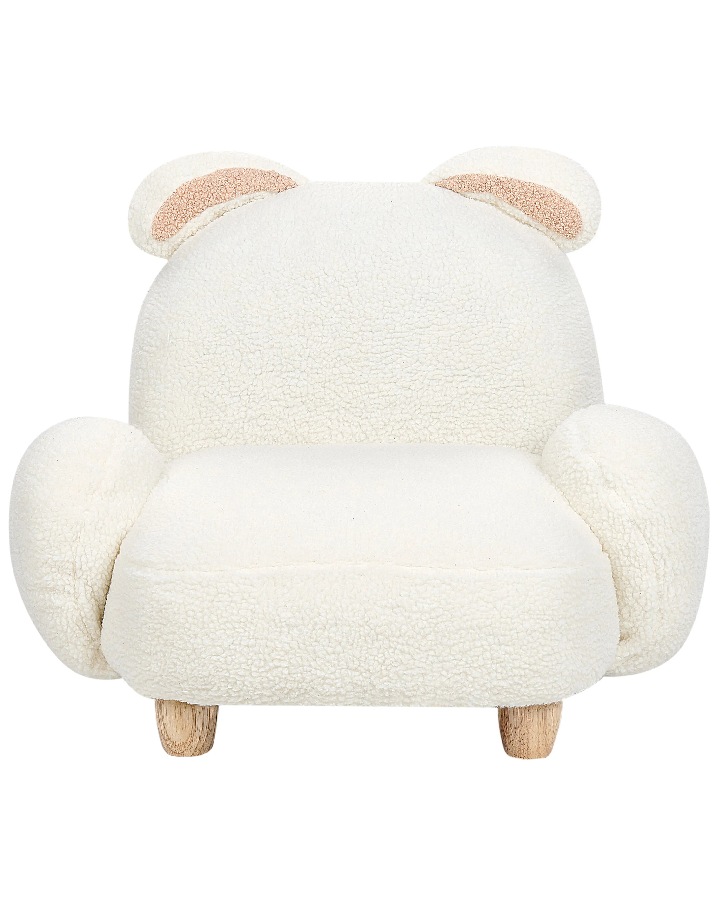 Kinderfauteuil Konijn KANNA Bouclé Gebroken wit