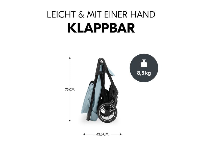 Hauck Buggy Shop N Care Dusty Blue Kinderwagen für die Stadt