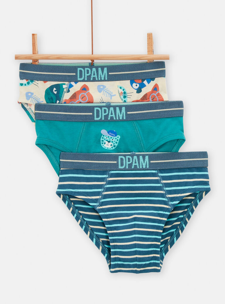 Lot de 3 slips fantaisies pour garçon