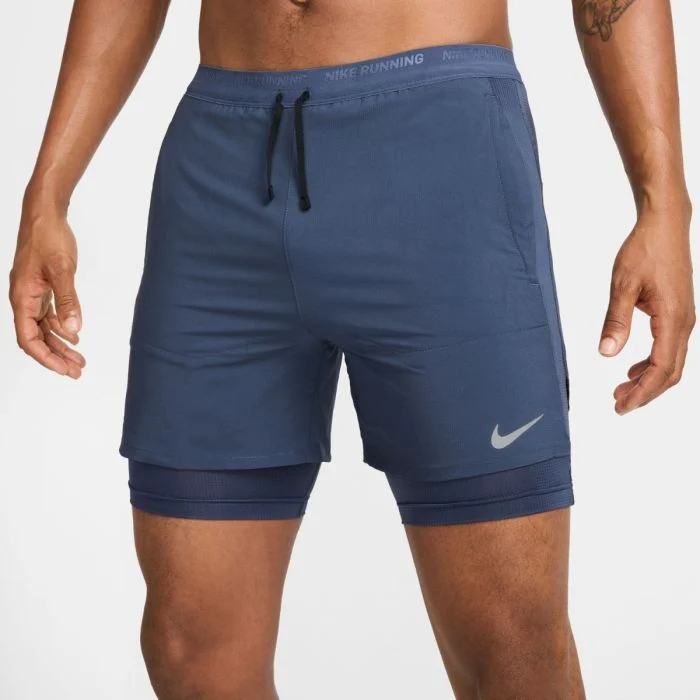 Nike Herre Shorts Dri-FIT Stride Hybrid 5 Inch Shorts Blå