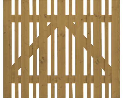 Enkele poort Konsta Eco zonder slotgat 100 x 80 cm honing