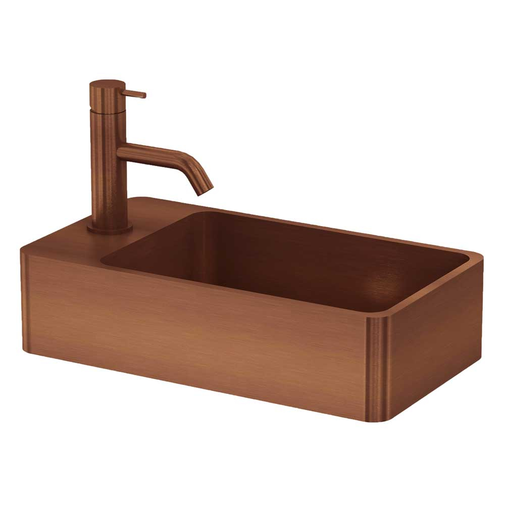Qisani Vanity fontein 22x40x10cm copper