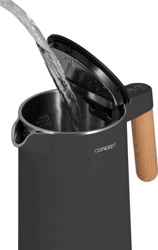 Concept - RK3302 - Waterkoker - Wit - 1,5 Liter - Temperatuurregeling