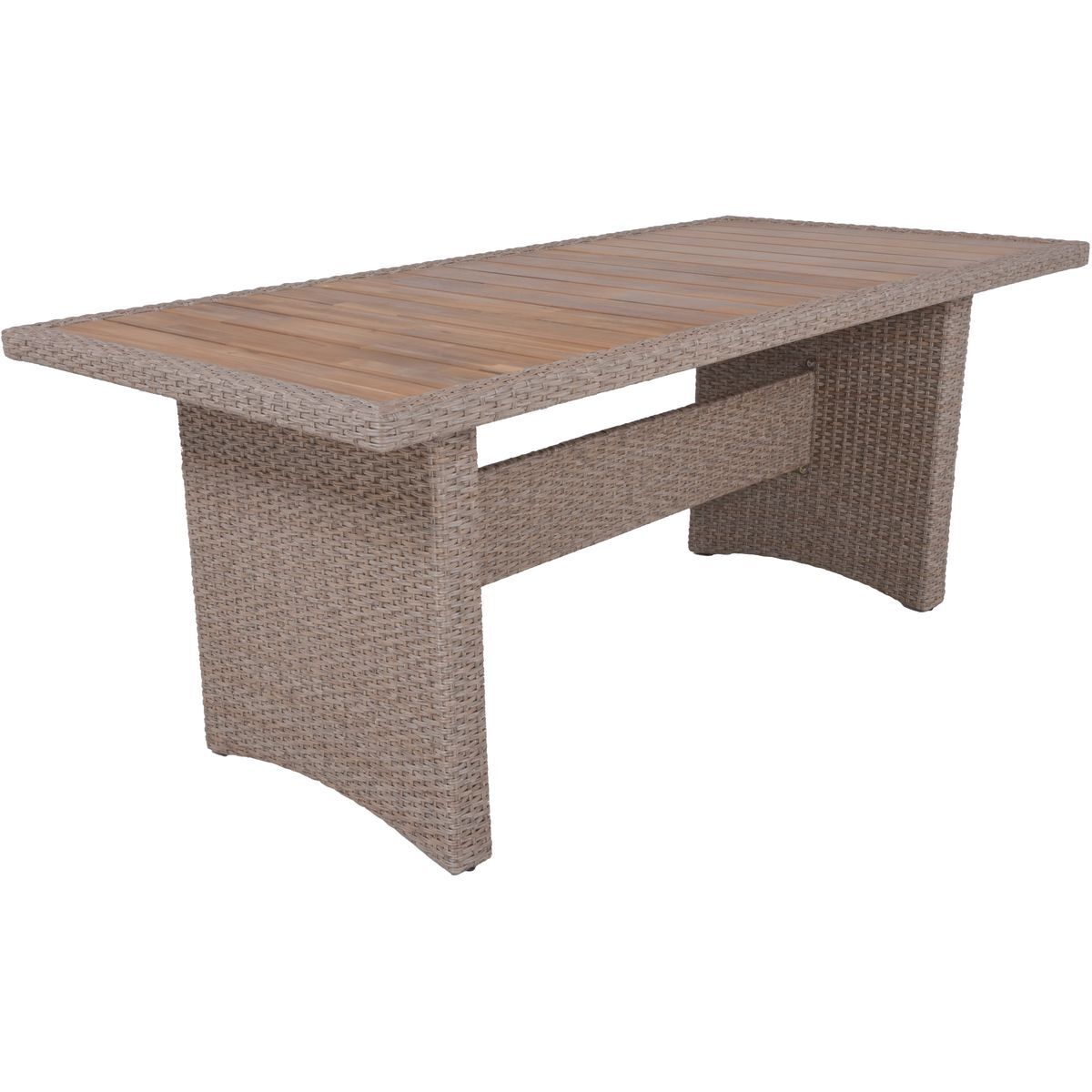Gartentisch BRAGA - weidenbraun - Akazie massiv - 220x100 cm