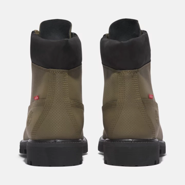 Bota Timberland Premium de 6 polegadas para homem na cor verde.