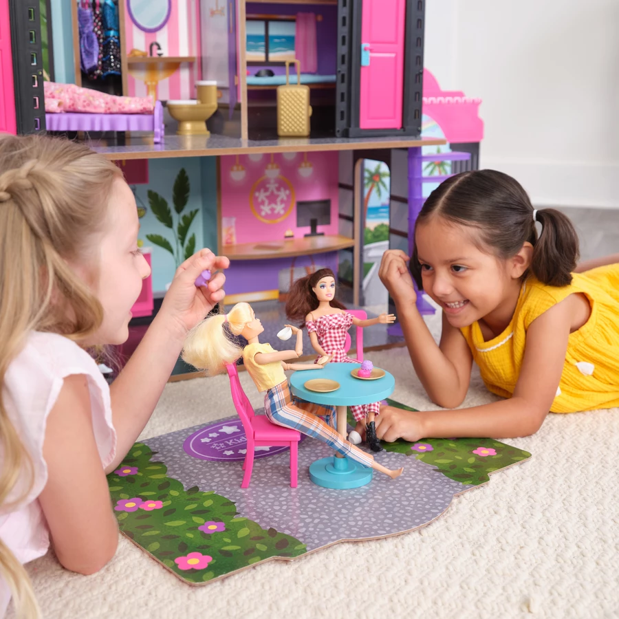 Kidkraft® Puppenhaus 2-in-1 Hotel und Waterslide