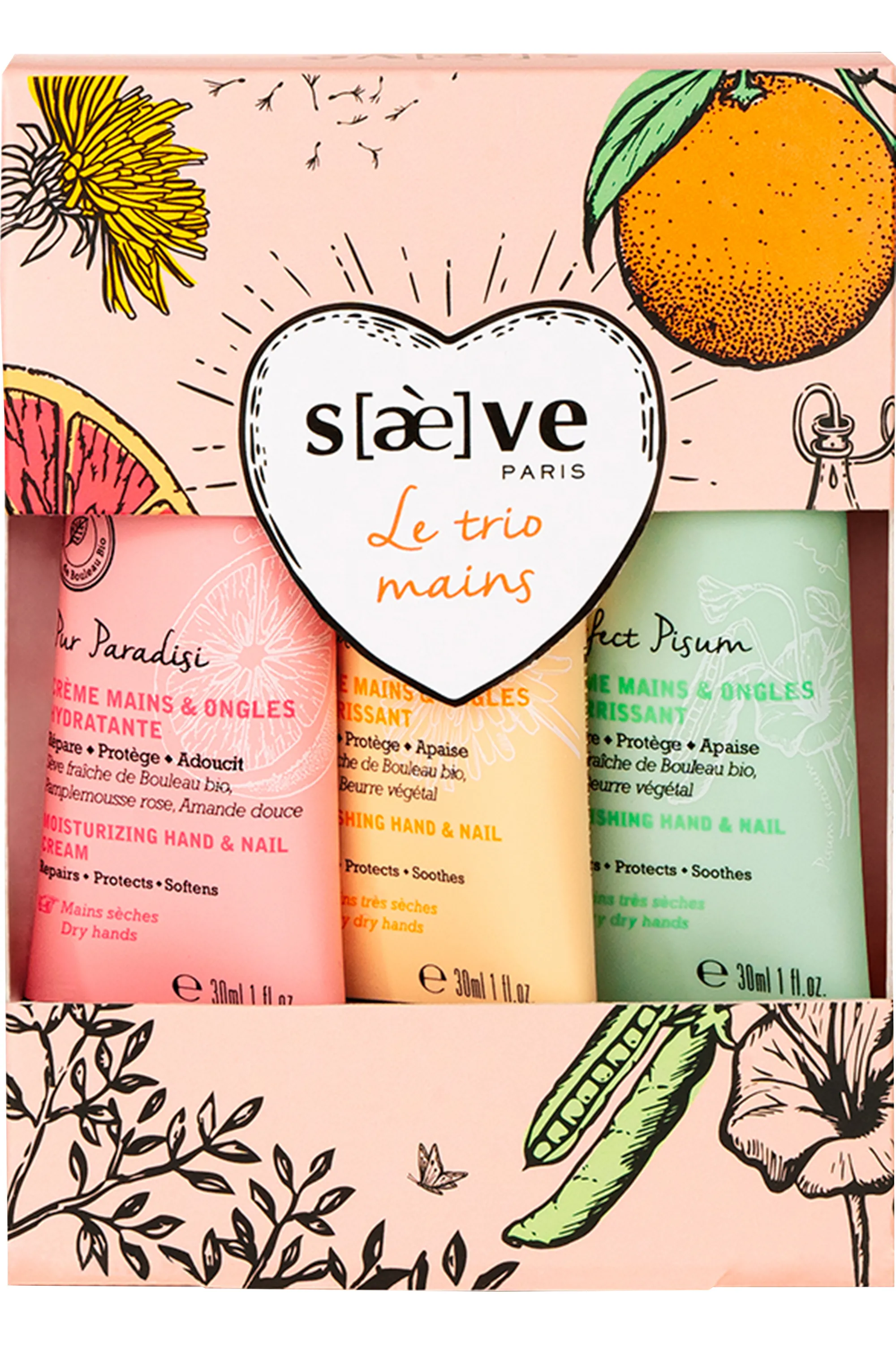 Saeve Trio de 3 soins mains-90 ml