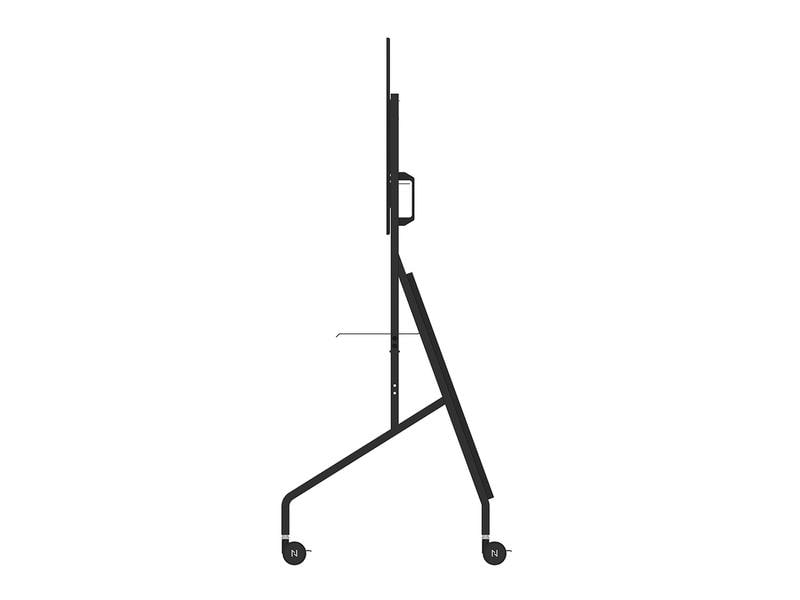 NEOMOUNTS TV-Trolley FL50-525BL1 Schwarz Mobiler Bodenständer für 55-86