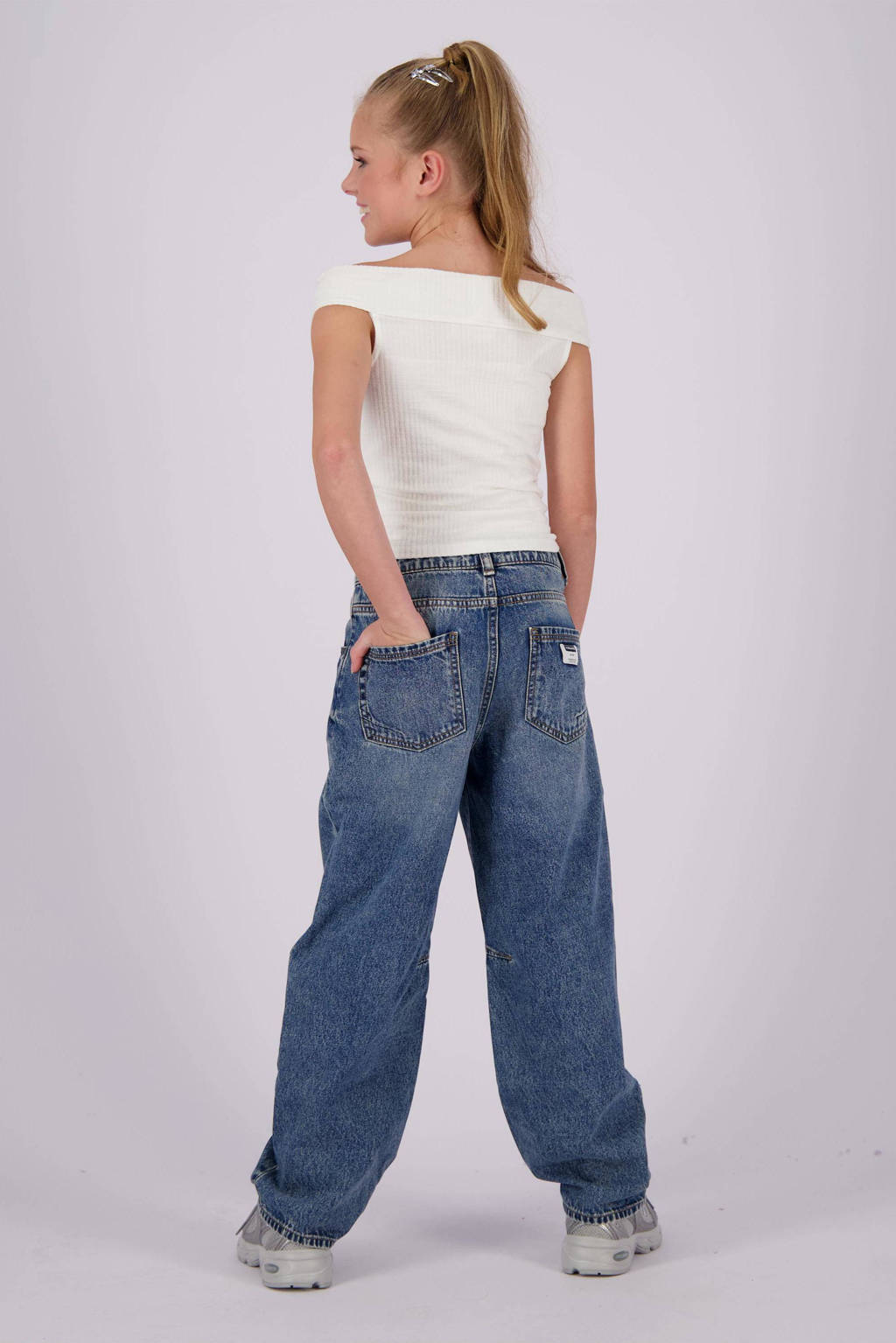 Vingino loose fit jeans Valente indigo blue