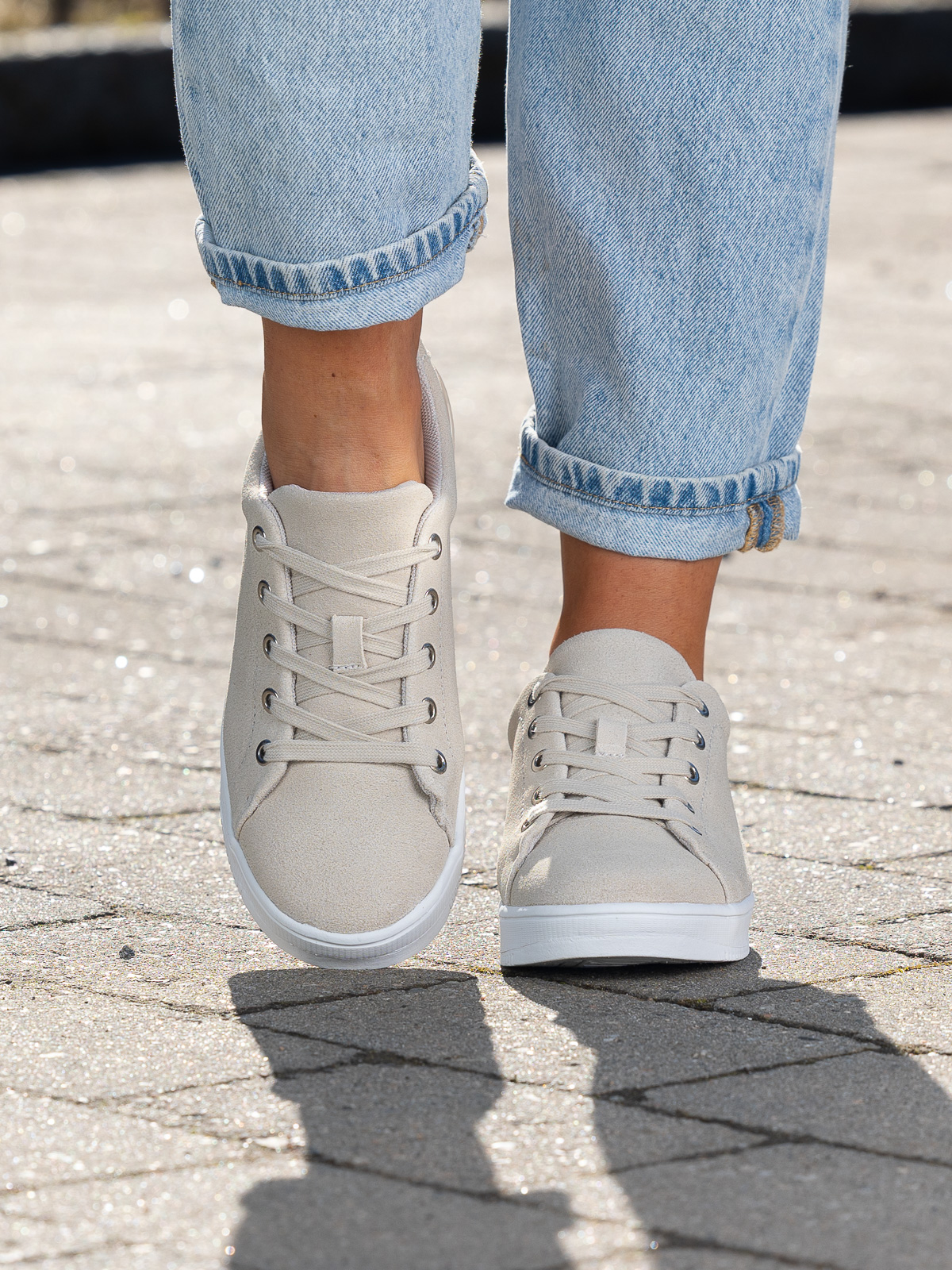 Gorbio Low Suede Beige - Trapes Sko