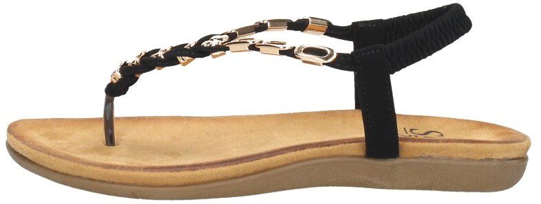 Sub55 Sandalen Plat zwart