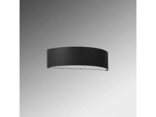 Sollux SKALA Appliques Encastrables Demi Cercle Noir 2x E27