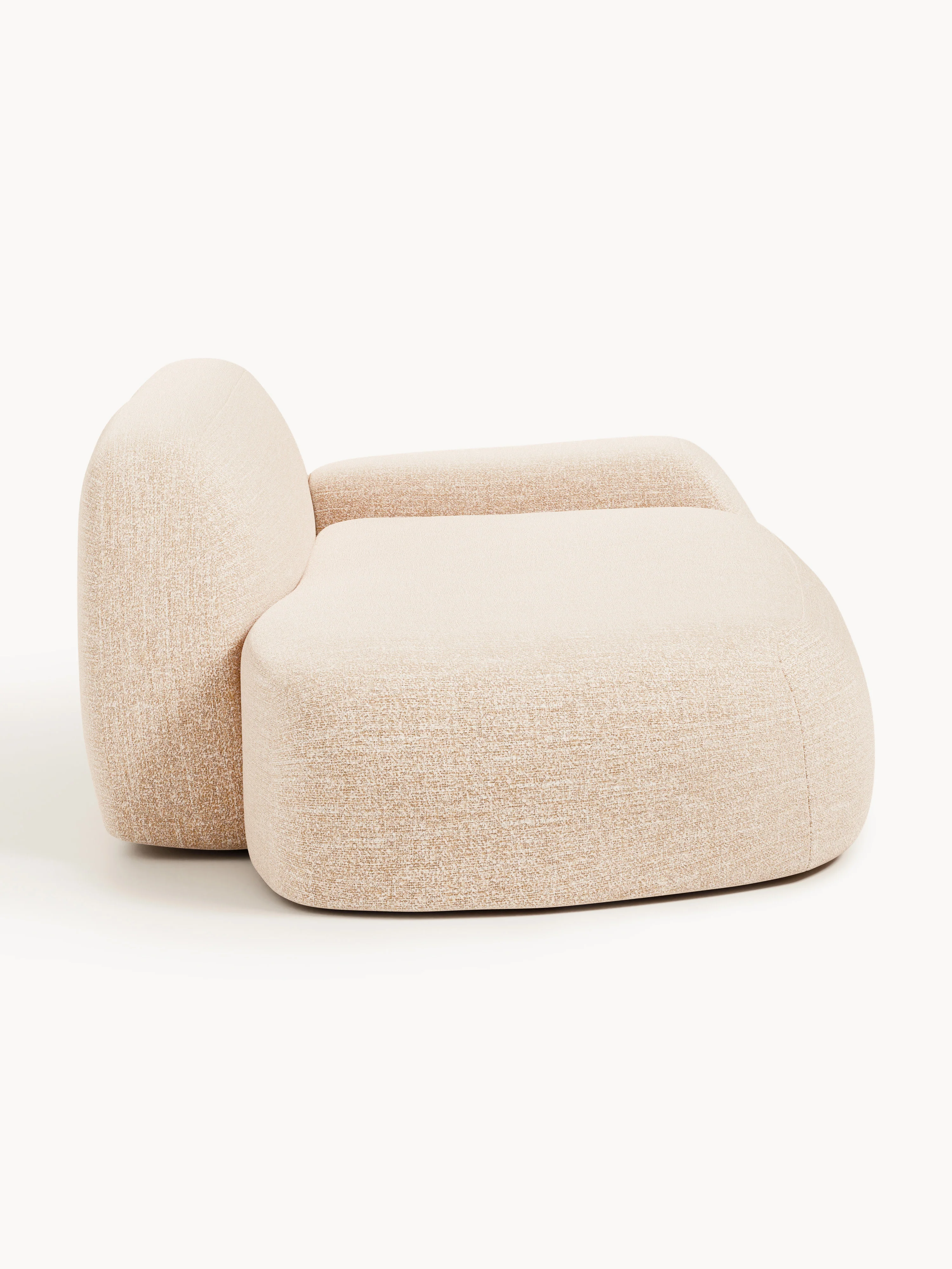 Bouclé bank Wolke (2-zits) met chaise longue