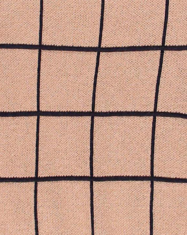 Strick-Pullover STRIPES in marine/beige