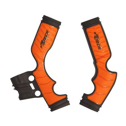 Protège cadre R-tech bi-matiere noir/orange - Noir / Orange