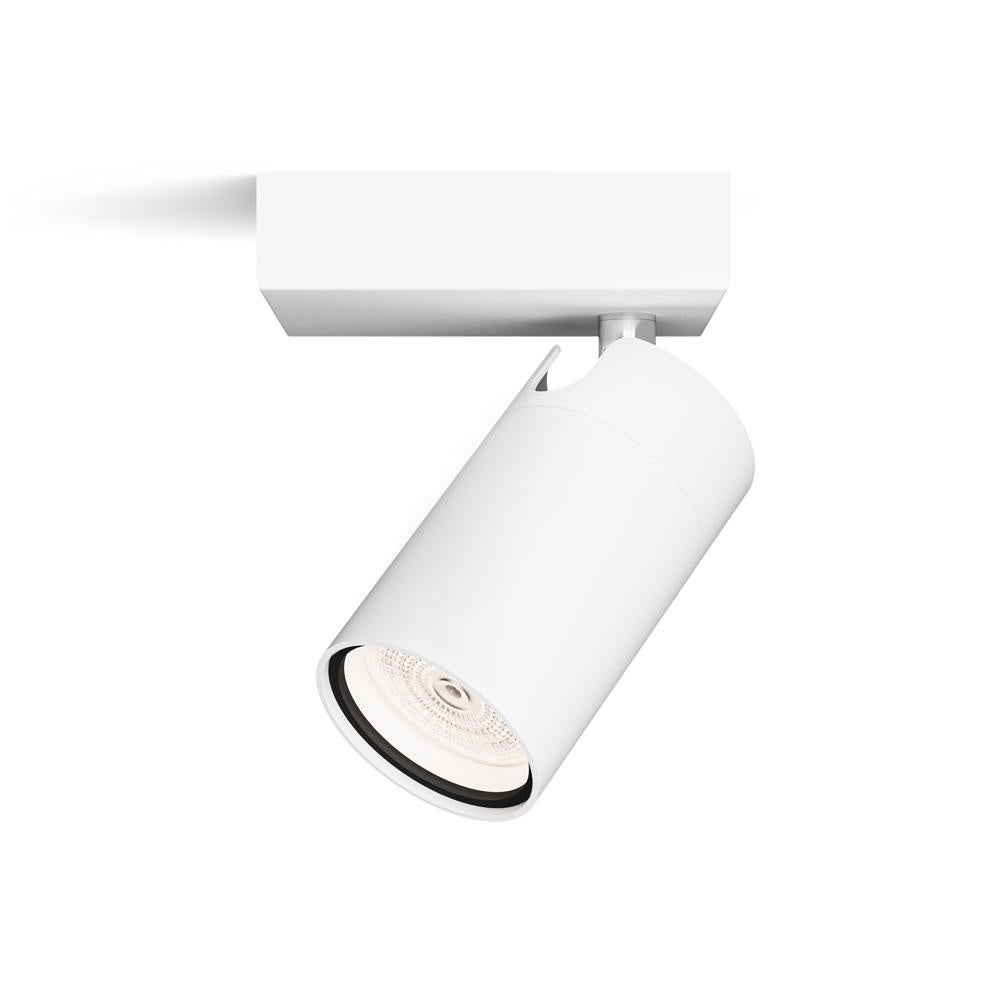 Idris wand- en plafondspot in wit GU10 IP44