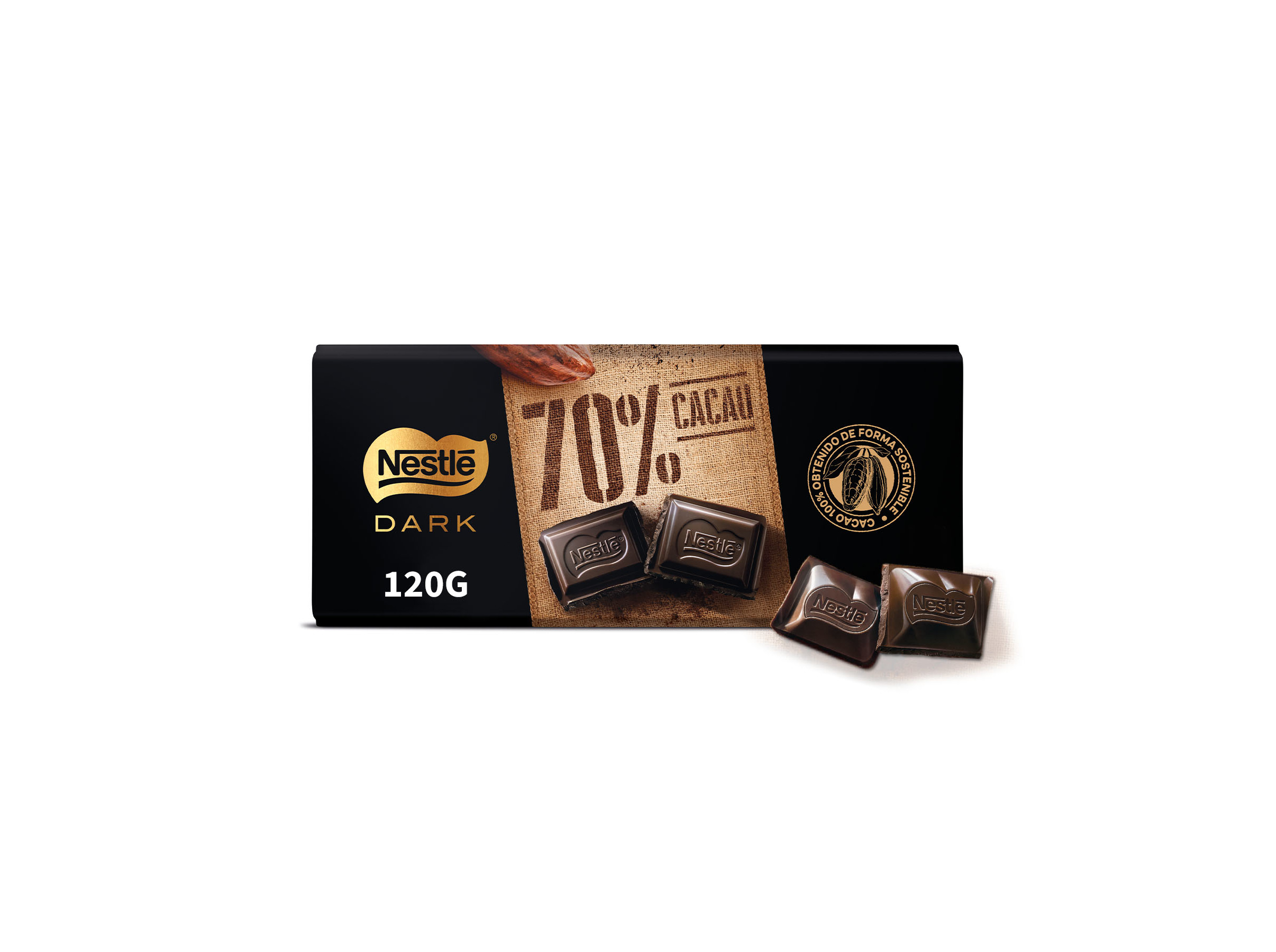 TABLETE NESTLÉ EXTRAFINO 70% CACAU 120G