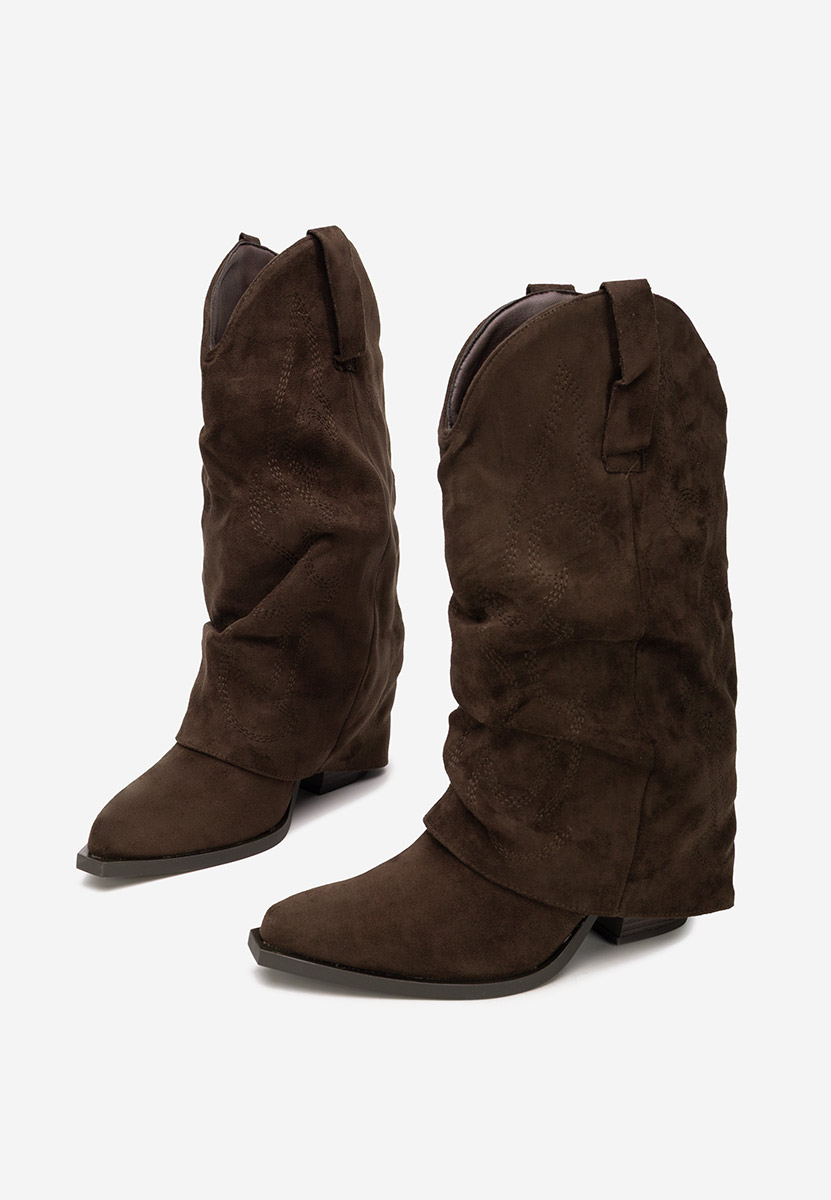 Bottes à talon brunes Wandia