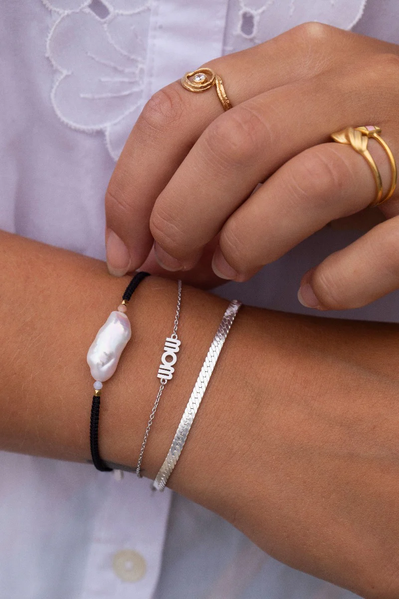 STINE A Jewelry  Wow Mom armbånd  - Sølv