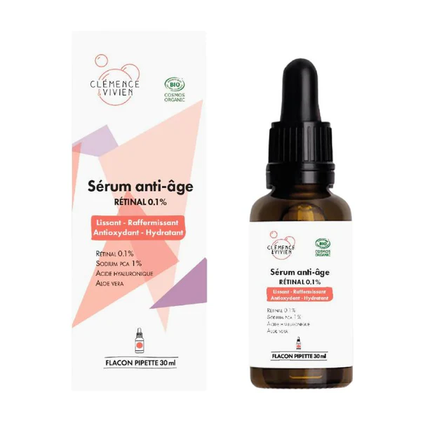 Clémence & vivien Sérum Anti-âge au Rétinal 0.1% 30ml