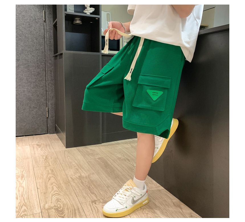 Blueforce - Cargo-sweatshorts met trekkoord en wafelmotief