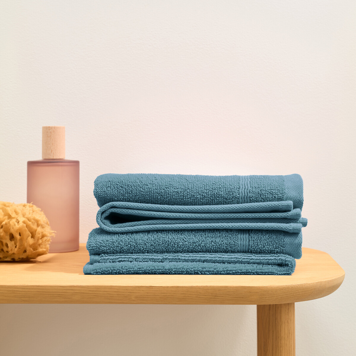 LA REDOUTE INTERIEURS<br>Conjunto de 4 toalhas de mão em tecido atoalhado 600 g/m², Zavara