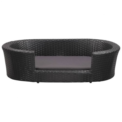 Cama de cachorro de design exclusivo na cor preta.