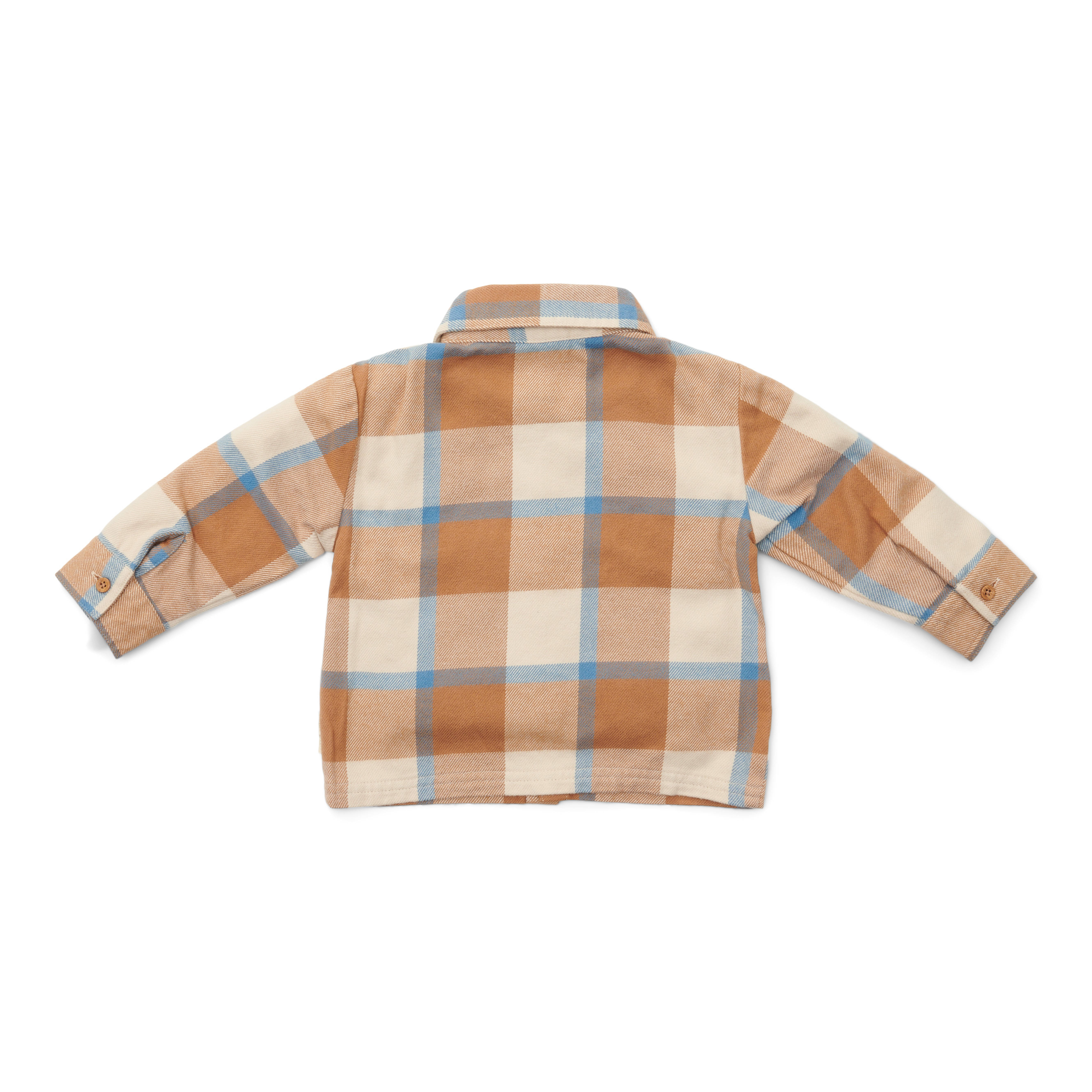 Little Dutch geruit overhemd brique/blauw/ecru