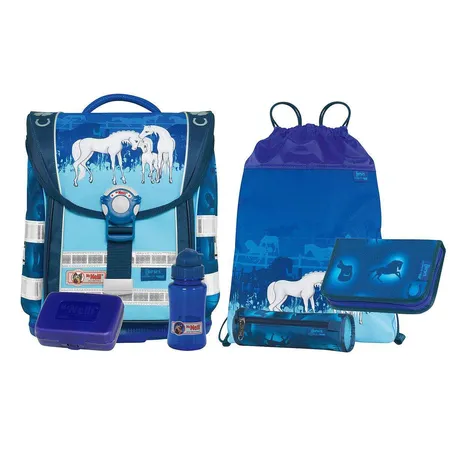 McNeill Ergo Light Compact Schulranzenset Horses 6-teilig