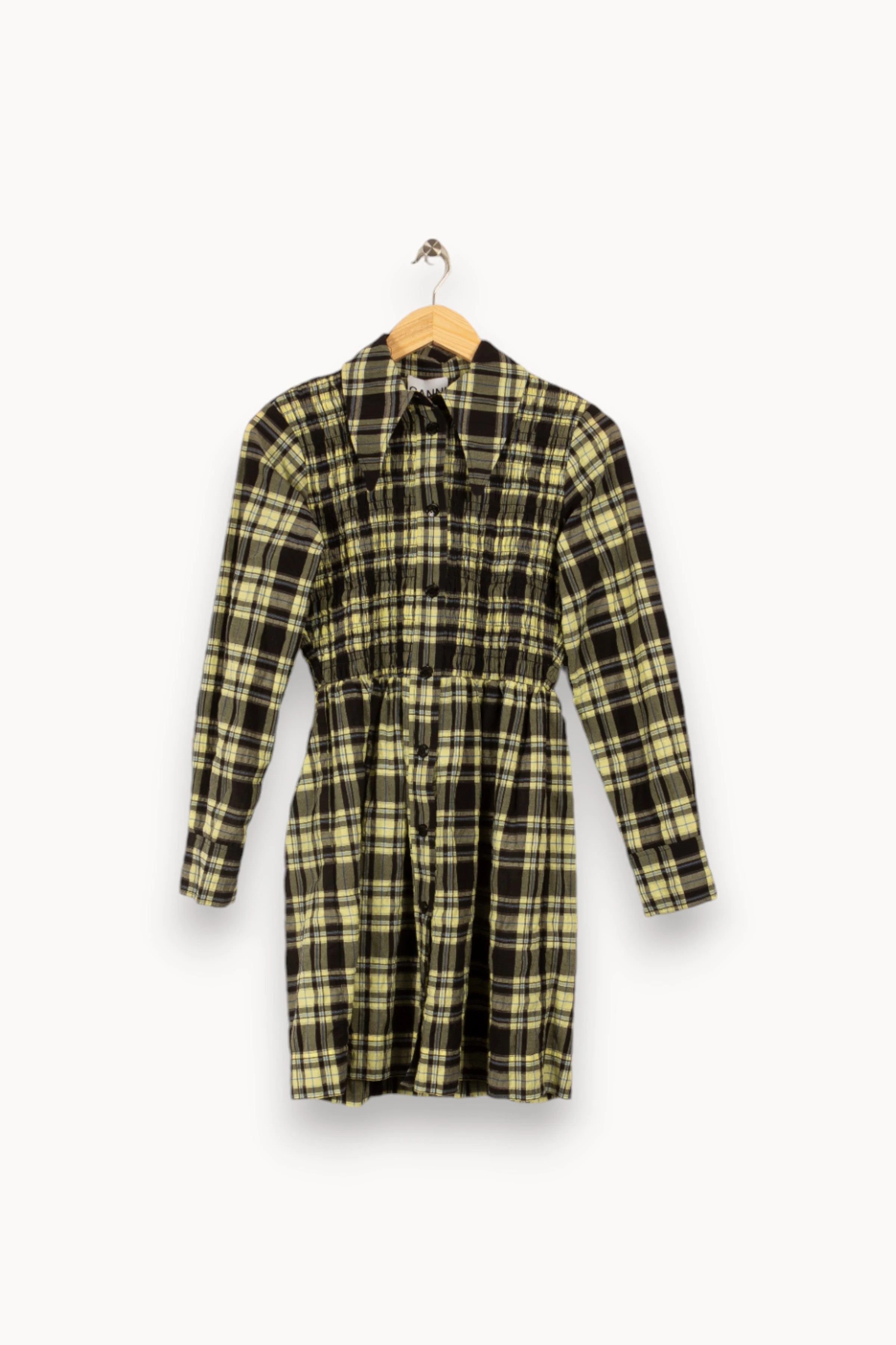 Robe courte - ganni | Jaune