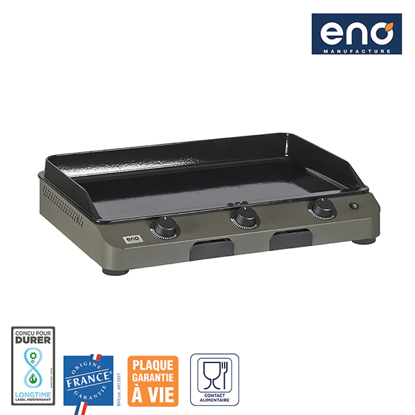 Plancha gaz Fusion 75 gris cargo ENO