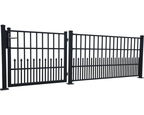 Enkel doel Bremen 120 x 103 cm incl. doelpaal 6,3 x 6,3 cm voor vastschroeven antraciet