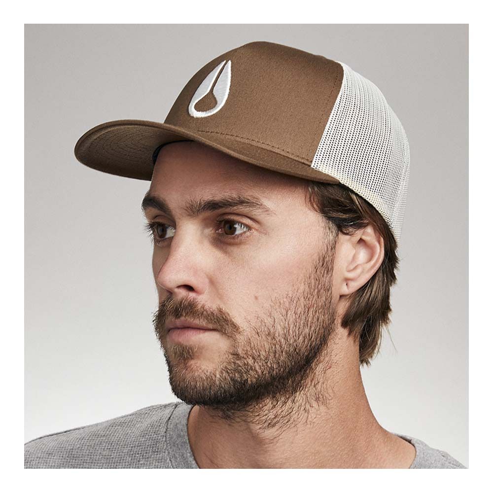 Nixon CAMIONNEUR ICONED - Casquette brown/off white