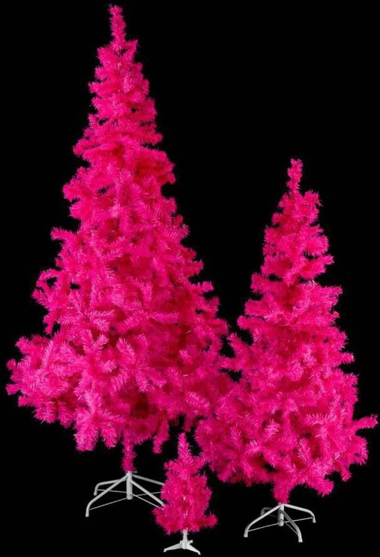 Kerstboom - Roze Fuchsia - Brandwerend - Kunststof