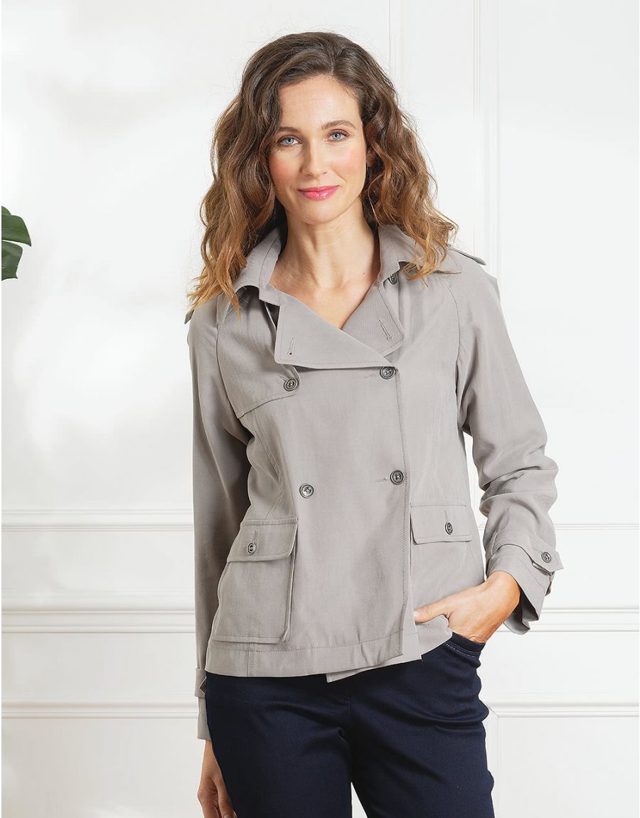 Veste trench beige