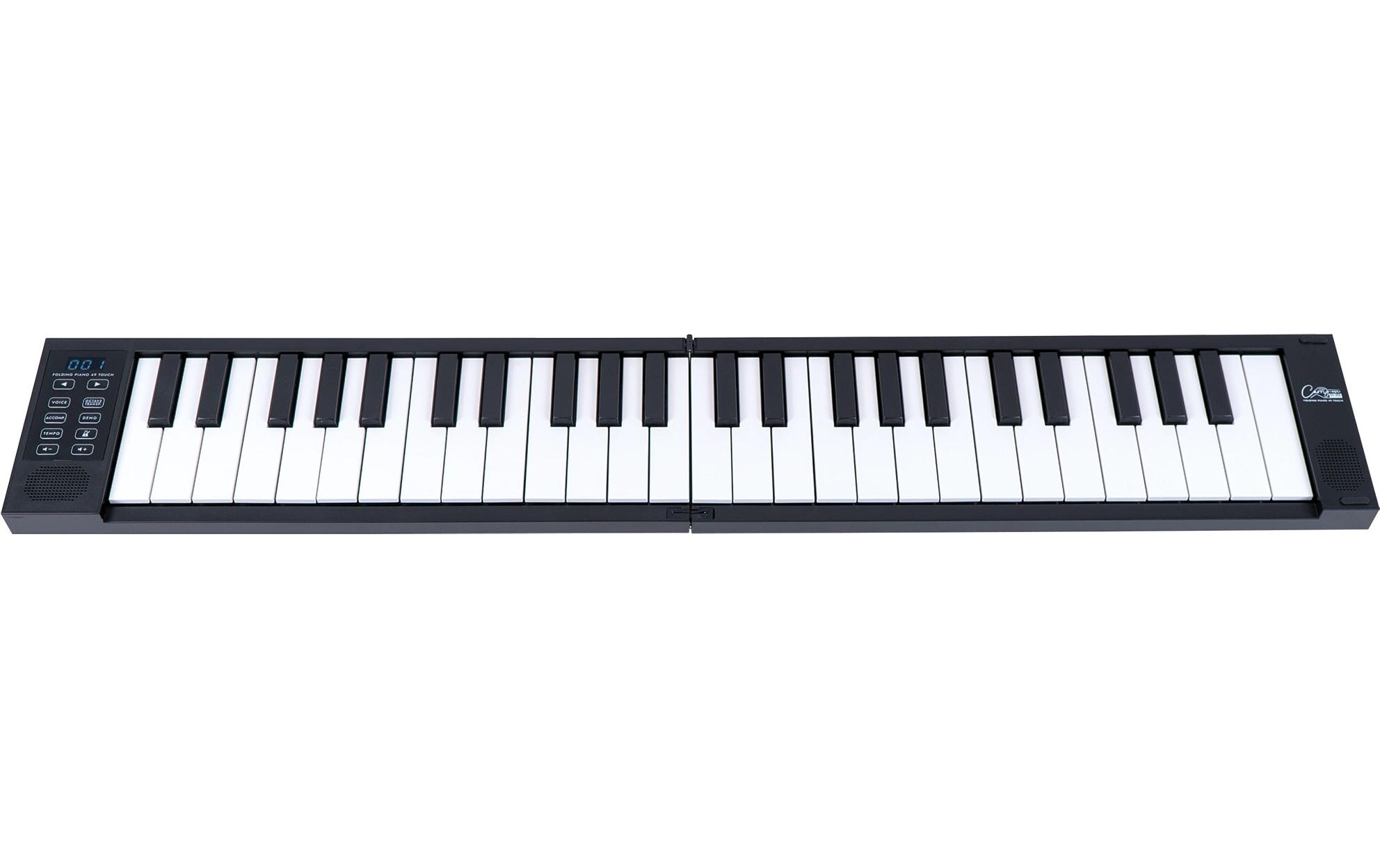 Keyboard Foldable Keyboard 49 Touch SchwarzFaltbares Keyboard mit 49 Tasten und Anschlagdynamik
