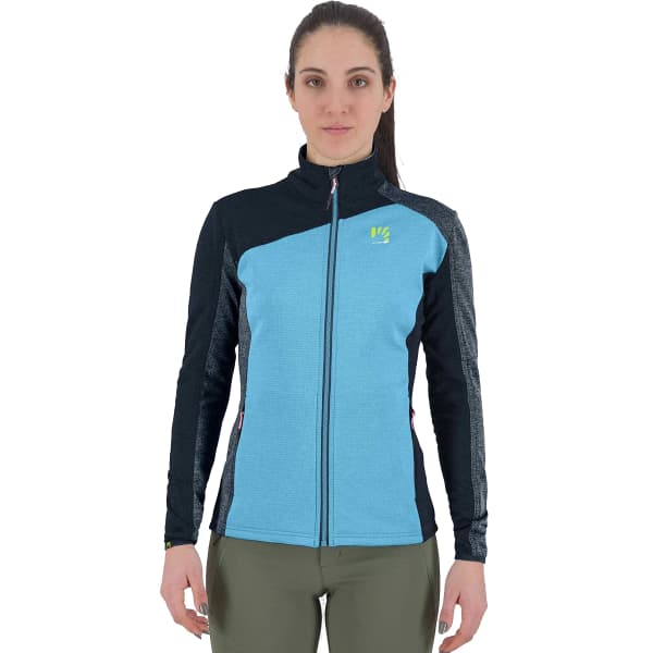 Veste polaire ski rando KARPOS FEDERA F-Z W FLEECE BLUE ATOLL/VULCAN/MIDNIGHT