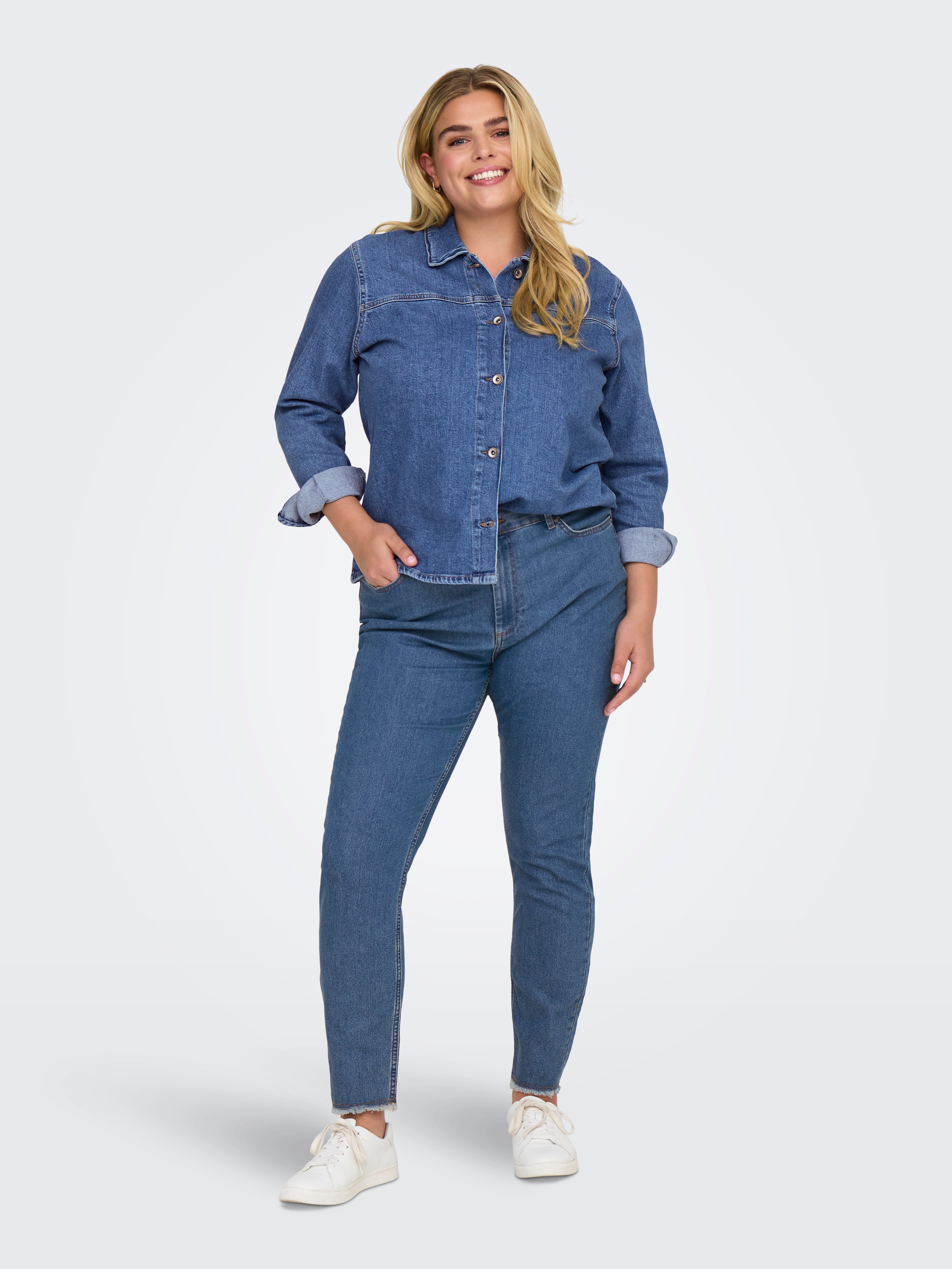 CARKIMBERLY Jeanshemd Medium Blue Denim