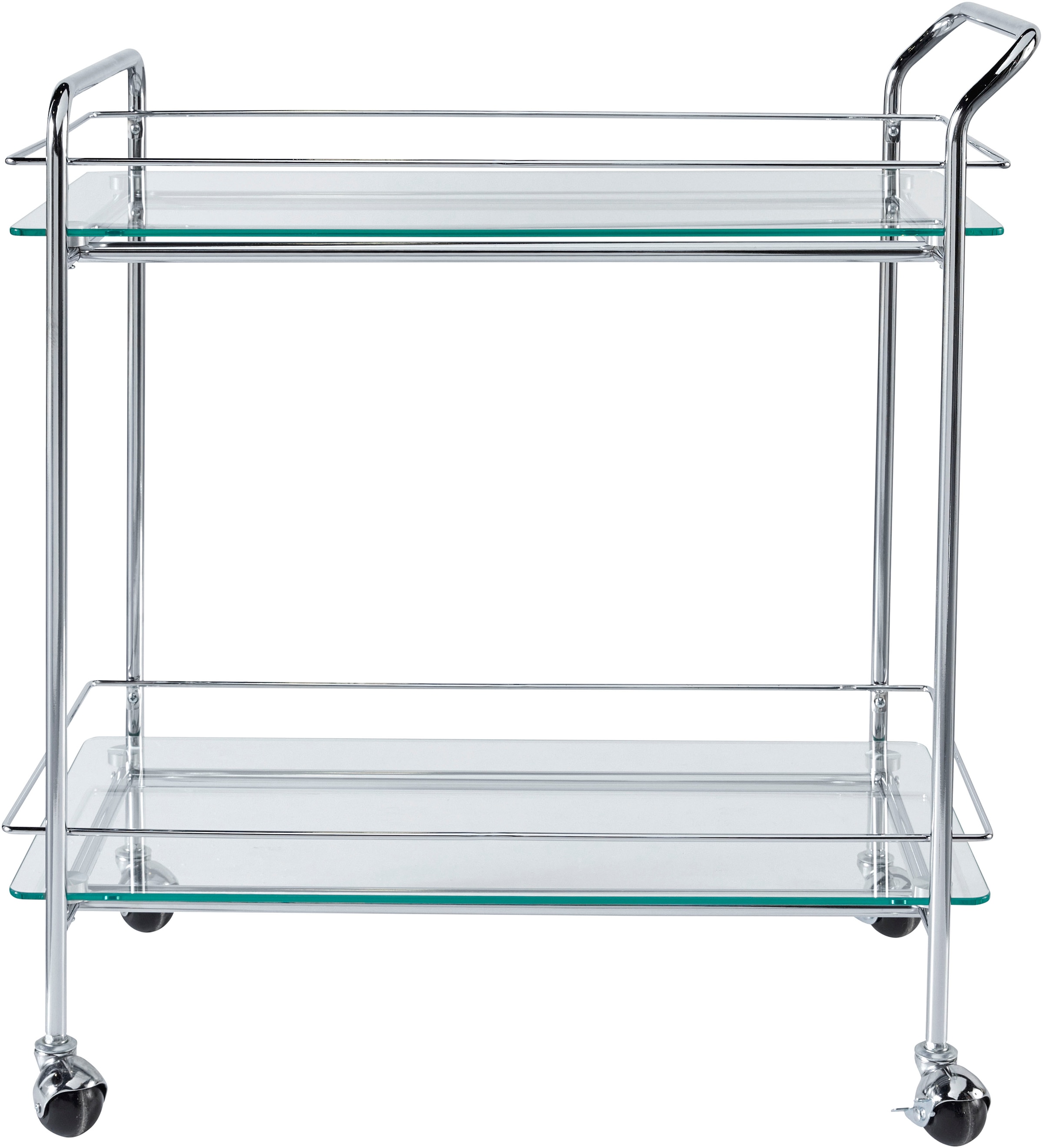 LeGer Home by Lena Gercke Rollwagen »Alimore« mit Glasablagen und Rollen, Modernes Design, Breite 75 cm, Höhe 80 cm