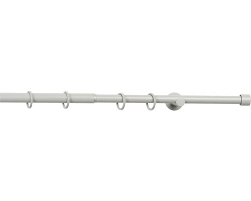 Uitschuifbare gordijnroedeset, Cosy warm grijs, 120-210 cm, Ø 16/19 mm