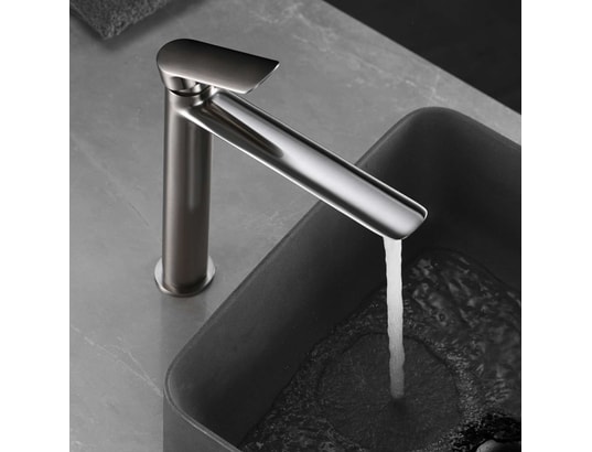IMEX PRODUCTS - Robinet mitigeur de lavabo anti-calcaire haut nickel bross...