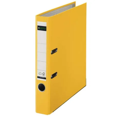Leitz Qualitäts-Ordner 180° Plastik A4, 52mm schmal, gelb
