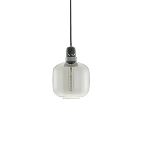Normann Copenhagen  Amp Lampe, lille - smoke/sort