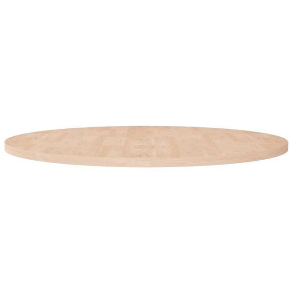 Tampo de Mesa Redondo Ø90x2,5cm Carvalho Maciço Não Tratado - 342906