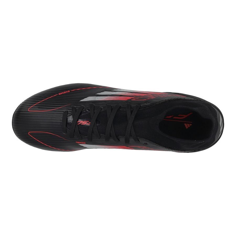 adidas F50 League Mid FG/AG Stealth Victory - Noir/Argenté/Lucid Red
