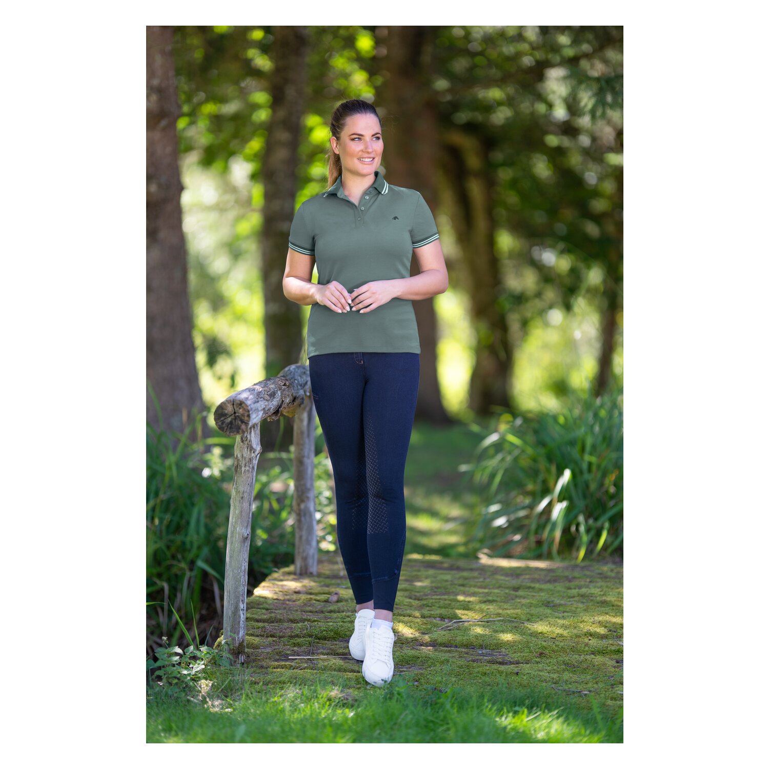 black forest Funktions-Poloshirt mit Mesh - pine green
