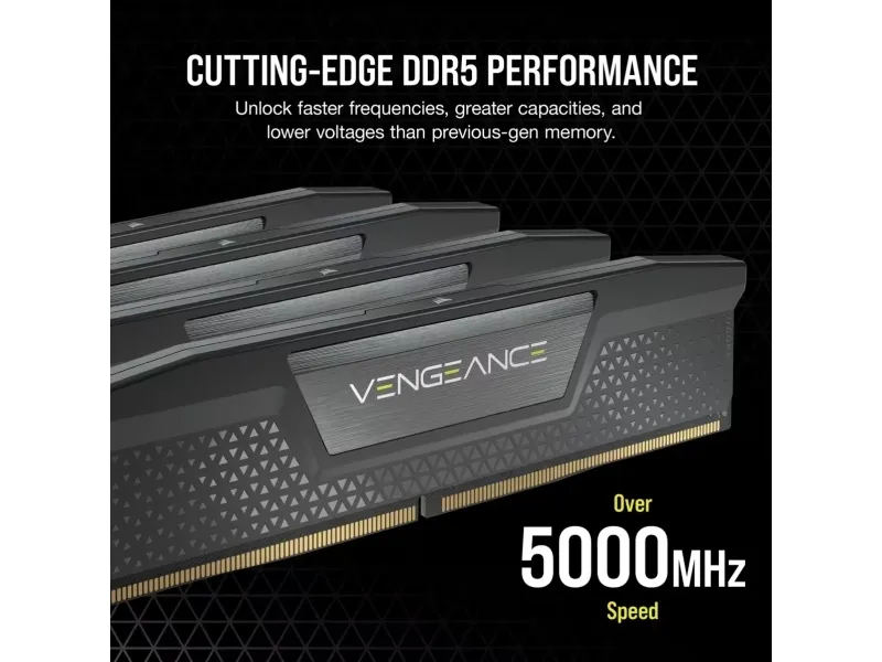 CORSAIR Vengeance - DDR5 - sæt - 32 GB: 2 x 16 GB - DIMM 288-PIN - 6800 MHz / PC5-54400 - CL40 - 1.4 V - sort