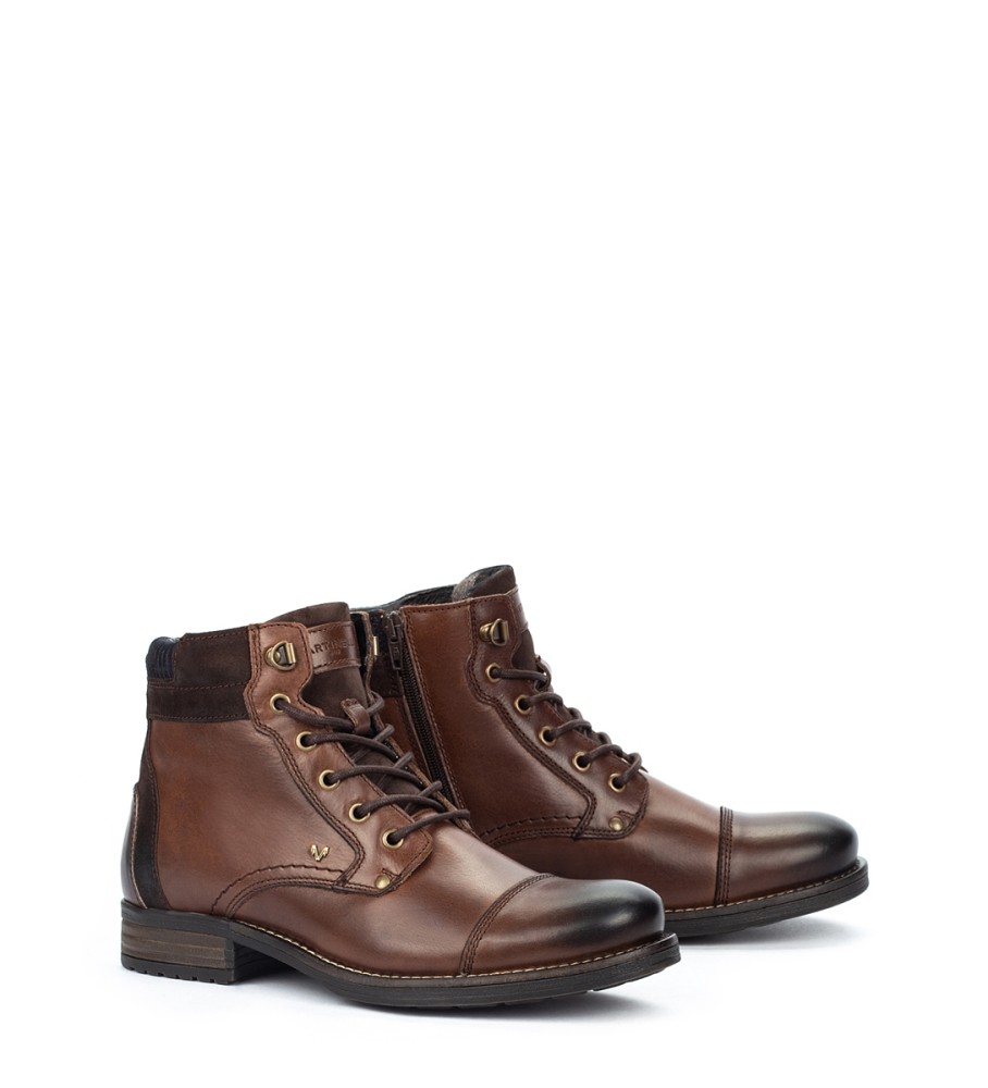 Botas de tornozelo Martinelli Sean em couro marrom