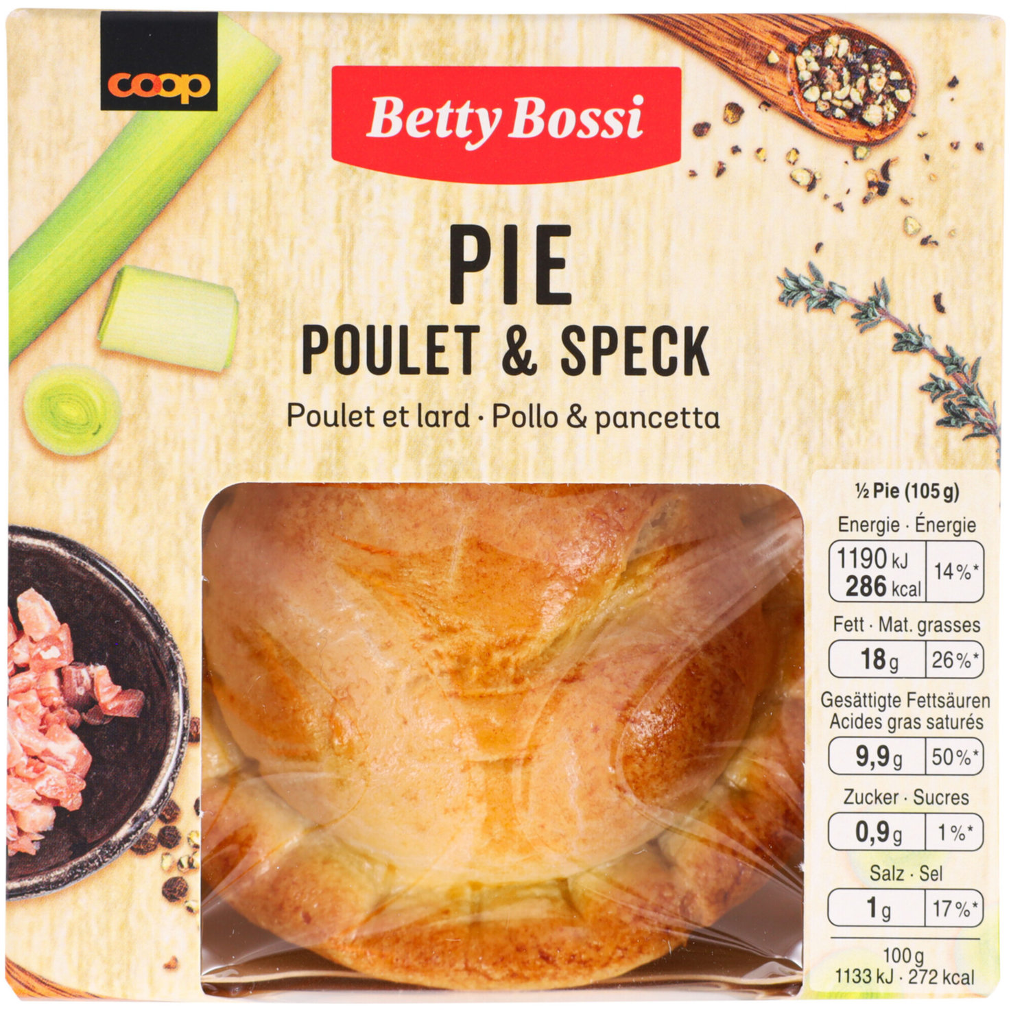 Betty Bossi Pie Poulet & Speck 1 Stück