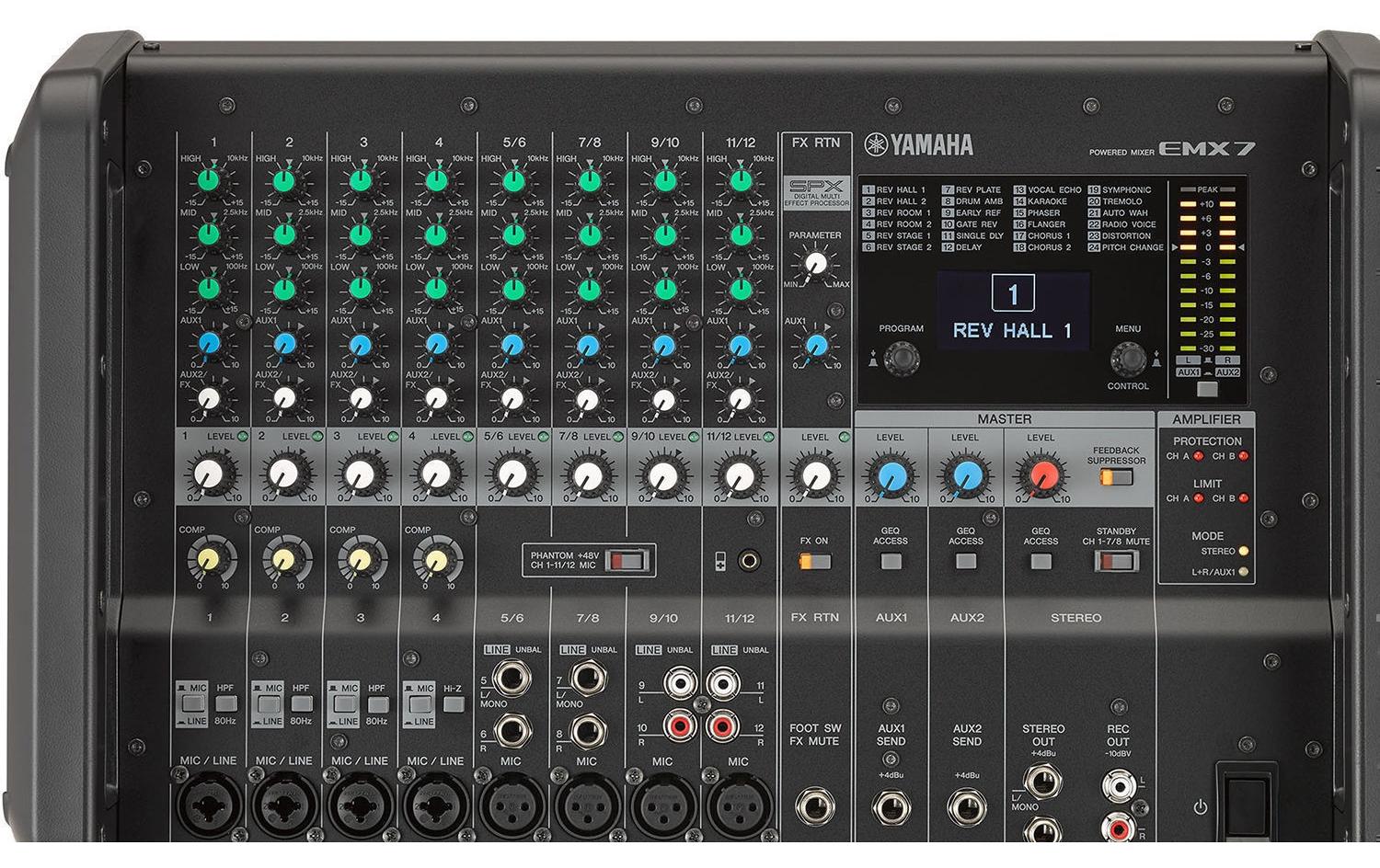 Mischpult EMX 7<br>12-Kanal-Powermixer mit umfangreichen Effekten und Funktionen